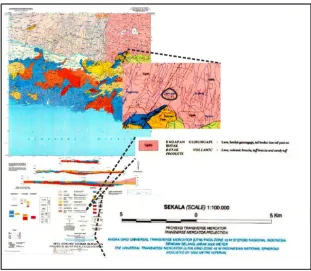 Gambar 2. 3 Geologi daerah penelitian (Sjarifudin & Hamidi, 1992). 