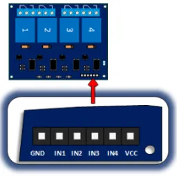 Gambar 2.4. Modul Relay 4 Terminal Input 