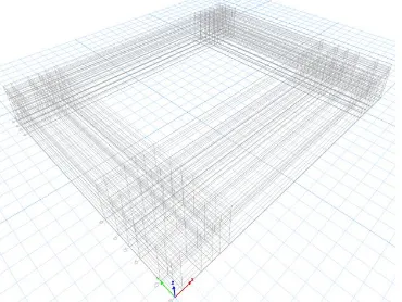 Gambar 3.3 Input Grid Pada ETABS Versi 15 