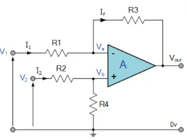 Gambar 2. 10 Differential Amplifier 