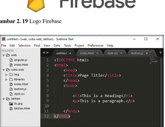 Gambar 2. 19 Logo Firebase 