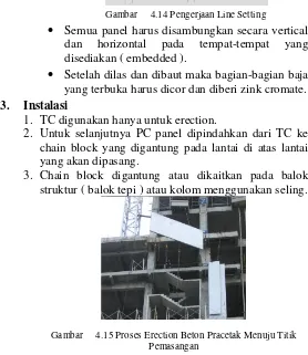 Gambar 244.15 Proses Erection Beton Pracetak Menuju Titik 