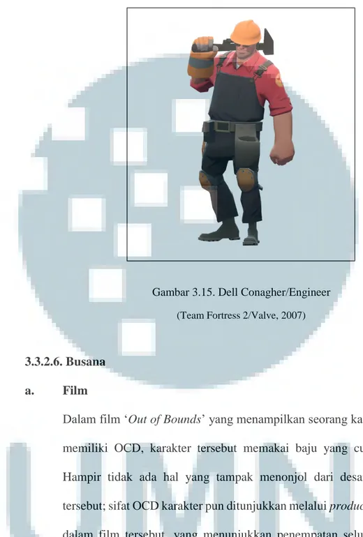 Gambar 3.15. Dell Conagher/Engineer  (Team Fortress 2/Valve, 2007) 