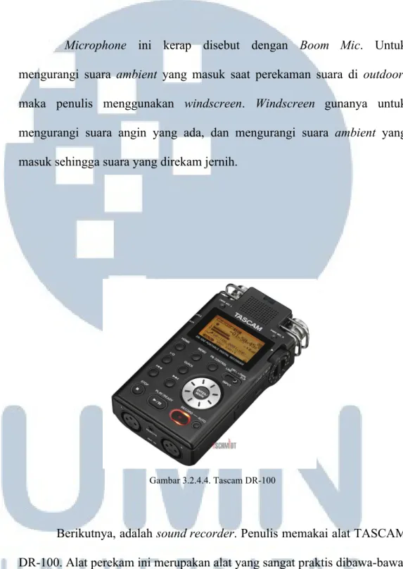 Gambar 3.2.4.4. Tascam DR-100 
