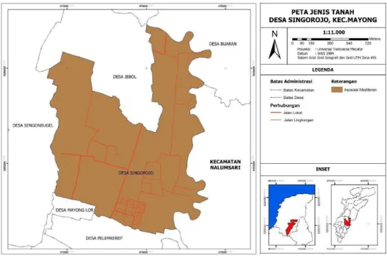 Gambar 4. Peta Curah Hujan Desa Singorojo (RTRW Kabupaten Jepara, 2011-2031) 