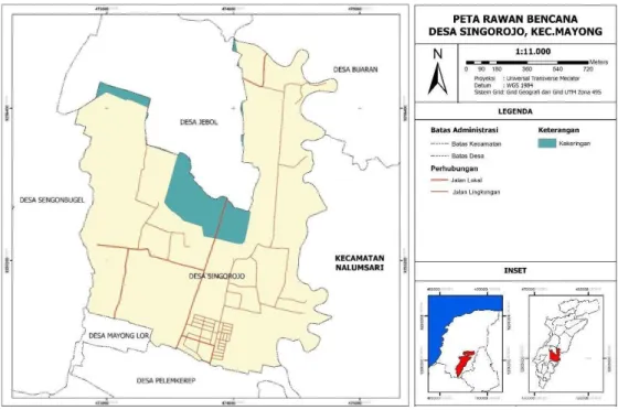 Gambar 6. Peta Tata Guna Lahan Desa Singorojo (RTRW Kabupaten Jepara, 2011-2031) 