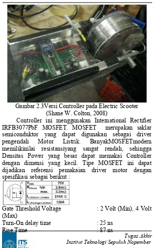 Gambar 2.3Versi Controller pada Electric Scooter  