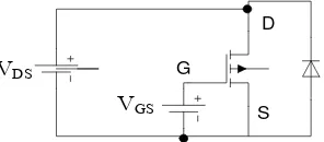 Gambar 2.5  Rangkaian ekivalen MOSFET  