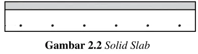 Gambar 2.2 Solid Slab 