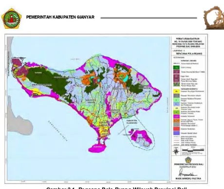 Gambar 3.1  Rencana Pola Ruang Wilayah Provinsi Bali 