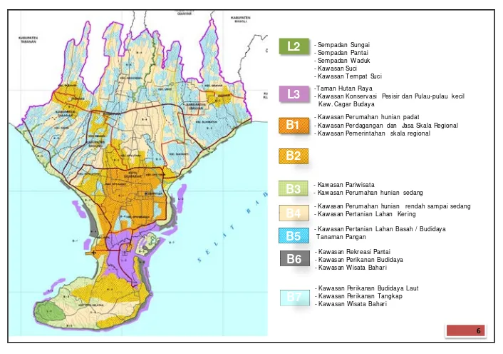 Gambar 3.2  Rencana Pola Ruang Kawasan Perkotaan Sarbagita 
