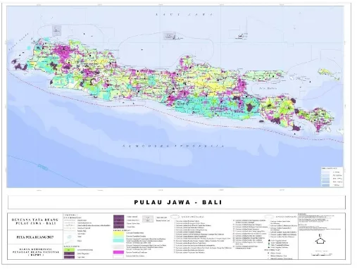 Gambar 3.4  Peta Rencana Pola Ruang Pulau Jawa-Bali  
