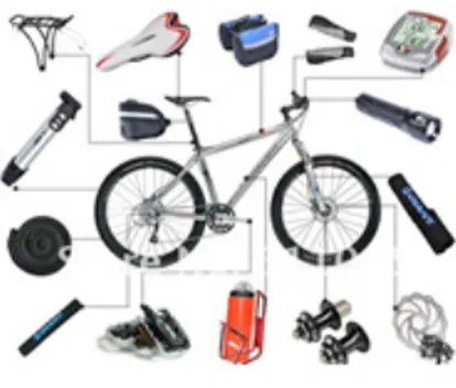 Gambar 6 Modul aksesoris untuk ditempelkan pada bingkai sepeda (kingscliffcyclecentre.com.au, 2015)