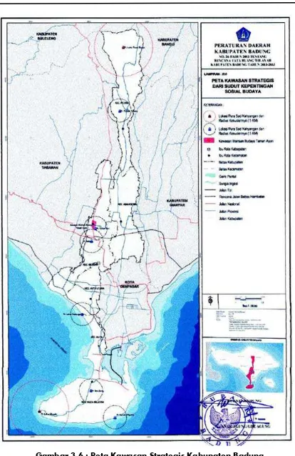 Gambar 3.6 : Peta Kawasan Strategis Kabupaten Badung 