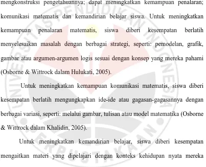 gambar atau argumen-argumen logis sesuai dengan konsep yang mereka pahami 