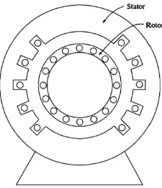 Gambar 2.4  Konfigurasi motor induksi satu fasa [6]. 