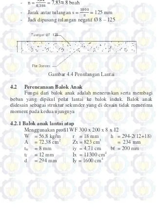 Gambar 4.4 Penulangan Lantai 