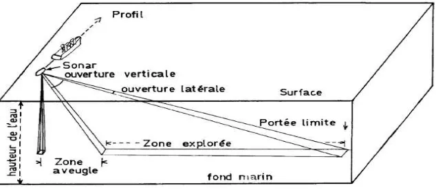 Figure 1. Principle of a side scan sonar  