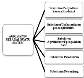 Gambar  4. Agribisnis Sebagai  Suatu  Sistem  (Hermawan, 2006) 