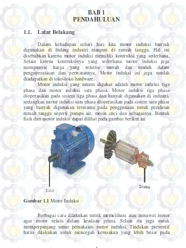 Gambar 1.1 Motor Induksi 