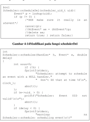 Gambar 4-14Modifikasi pada fungsi schedulerDel 