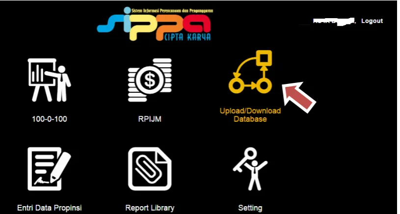 Gambar 11 pilih menu download database 