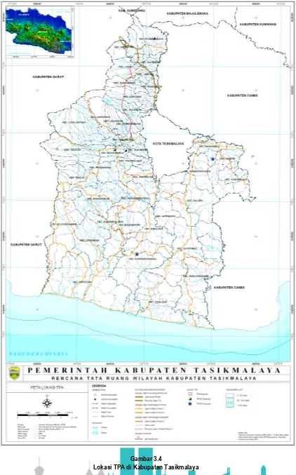 Gambar 3.4 Lokasi TPA di Kabupaten Tasikmalaya 