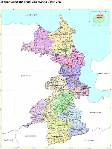 Gambar 6.1. Peta Administrasi Kabupaten Gresik 