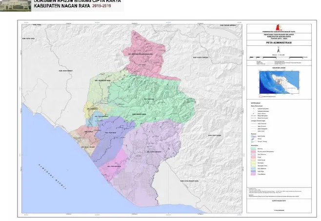 Gambar 4-1 : Peta Administrasi Kabupaten Nagan Raya