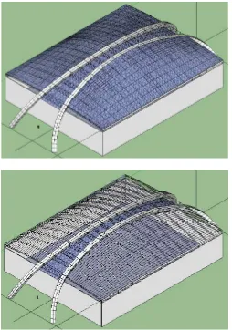 Gambar 1.2 Sketsa Modifikasi Struktur Atap Stadion Mimika 
