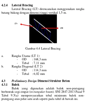 Gambar 4.4 Lateral Bracing 