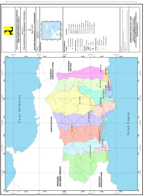 Gambar 6. 1  Peta Wilayah Adminitrasi Kabupaten Pohuwato 