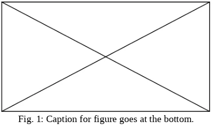 Fig. 1: Caption for figure goes at the bottom.