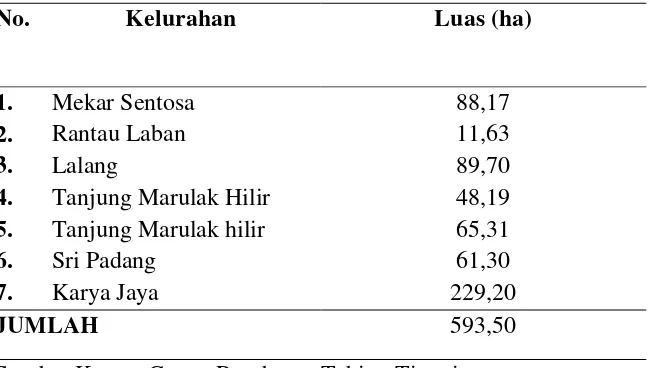 Tabel 5. Komposisi Penduduk Kecamatan Rambutan Berdasarkan Jenis  