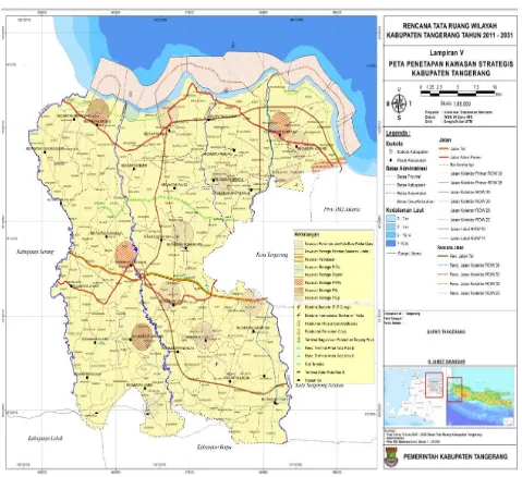Gambar 3.2 Kawasan Strategis Kabupaten Berdasarkan RTRW Kabupaten Tangerang 