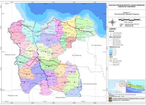 Gambar 4.1 Peta Kabupaten Tangerang 