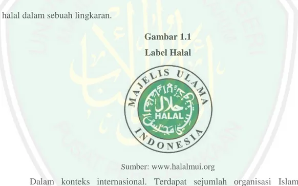 Gambar 1.1  Label Halal 