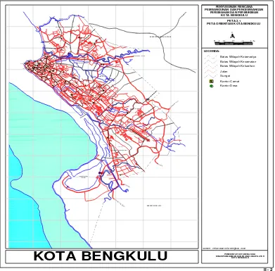 Gambar 4.1.  Peta Orientasi Kota Bengkulu 