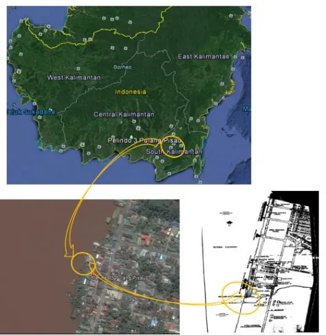 Gambar 1. 1 Lokasi perencanaan (google.earth.com , KM 16 tahun 1998) 