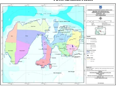 Gambar 1.1  batas administrasi Kabupaten Banggai Kepulauan. 