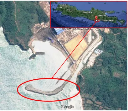 Gambar 1.1. Lokasi breakwater PLTU Sudimoro Pacitan 