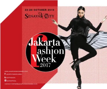 Gambar 2. 4 Poster Jakarta Fashion Week 2017 (Juwita Rahmawati) 