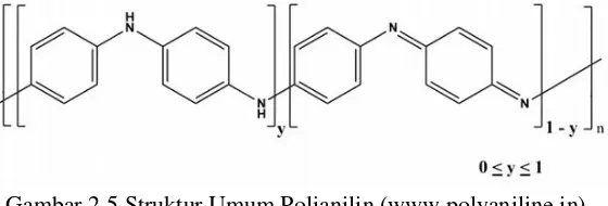 Gambar 2.5 Struktur Umum Polianilin (www.polyaniline.in) 
