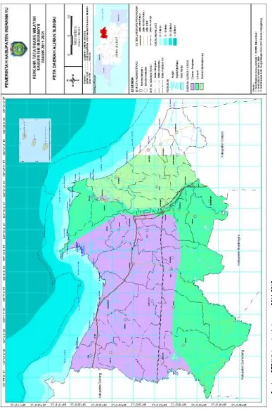 Gambar 2.5  Peta Daerah Aliran Sungai Kabupaten Indramayu 