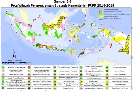 Gambar 3.5 Peta Wilayah Pengembangan Strategis Kementerian PUPR 2015-2019 
