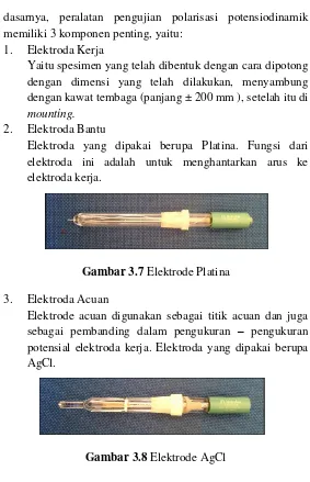 Gambar 3.7 Elektrode Platina 