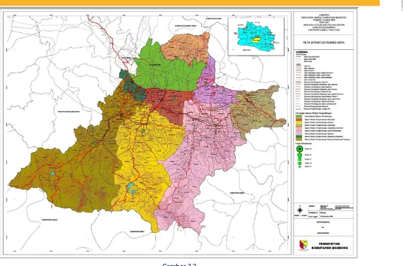 Gambar 3.2 Peta Struktur Ruang Kabupaten Bandung