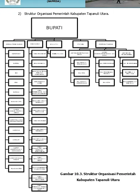 Gambar 10.3. Struktur Organisasi Pemerintah Kabupaten Tapanuli Utara 