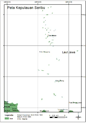 Gambar 3.1. Lokasi Perairan Kepulauan Seribu 