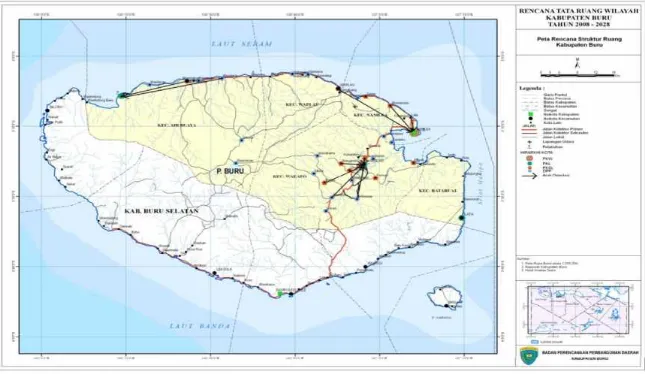 Gambar 3.1 . Peta Struktur Ruang Kabupaten Buru